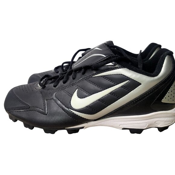 Nike Other - Nike Mens Power Channel Baseball Cleats Black Silver Size 8